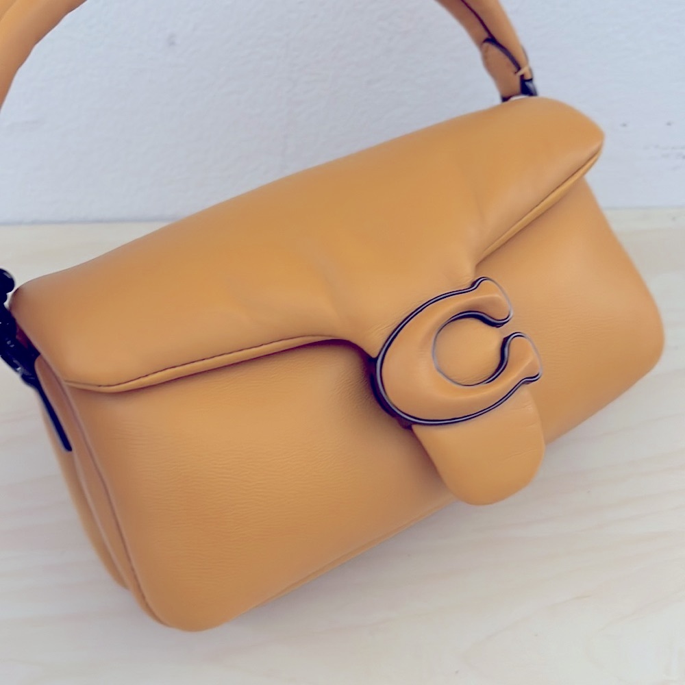 NWT Coach Pillow Tabby 18 in Buttercup - Picture 3 of 12